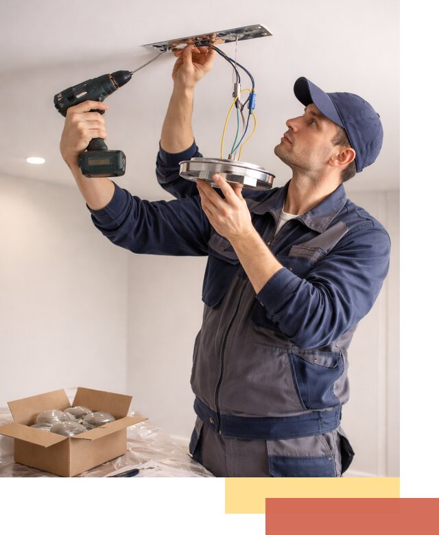 Установка люстры в натяжной потолок в Дальнегорске