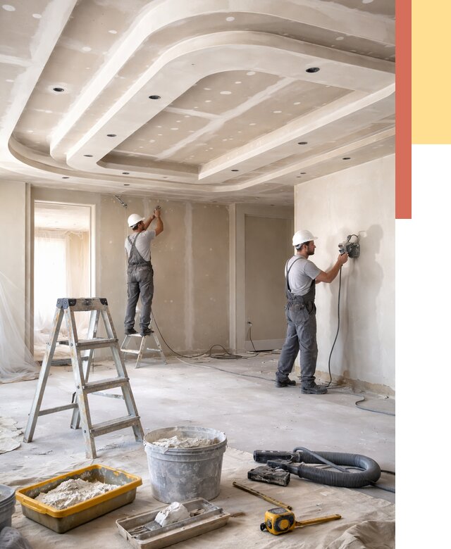 Многоуровневый потолок из гипсокартона в Дальнегорске от 773 руб. под ключ | ОТДЕЛОЧНИК-Дль