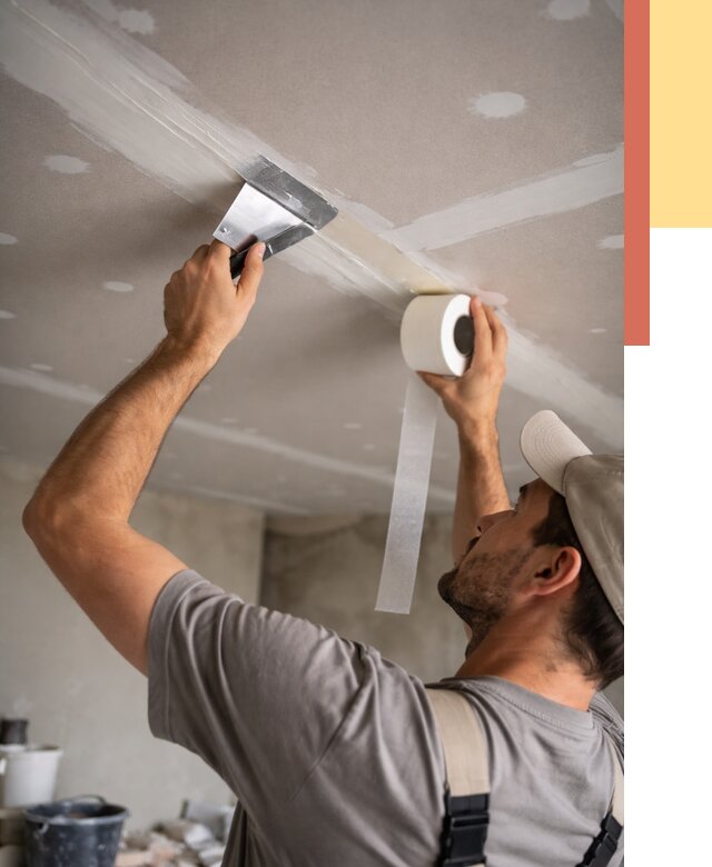 Обработка швов потолка ГКЛ в Дальнегорске от 7728 руб. под ключ | ОТДЕЛОЧНИК-Дль