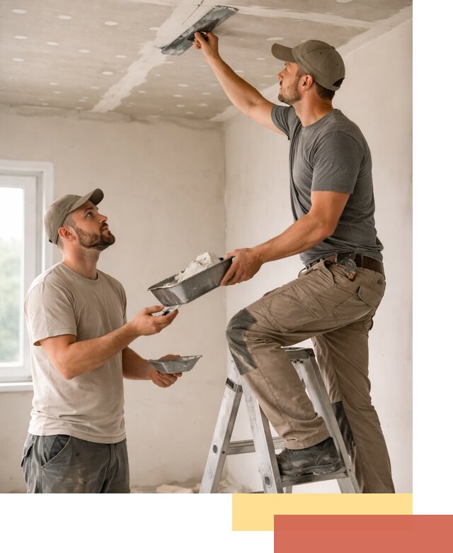 Шпаклевка потолка из гипсокартона в Дальнегорске качественно и быстро