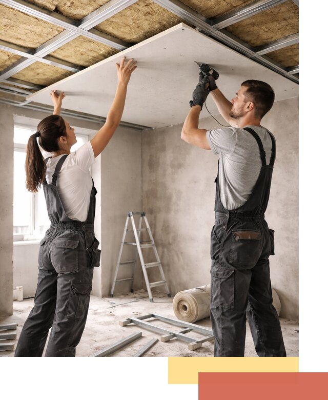 Звукоизоляция потолка из ГКЛ в Дальнегорске профессионально и надежно