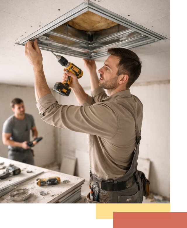 Монтаж люка в потолок из ГКЛ в Дальнегорске