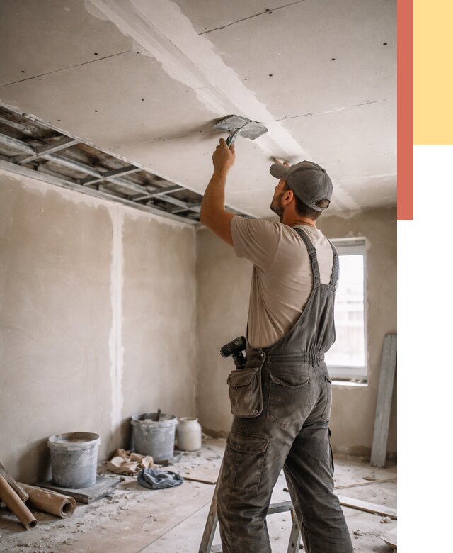 Ремонт потолка из гипсокартона в Дальнегорске от 670 руб./м² — быстро и недорого | ОТДЕЛОЧНИК-Дль