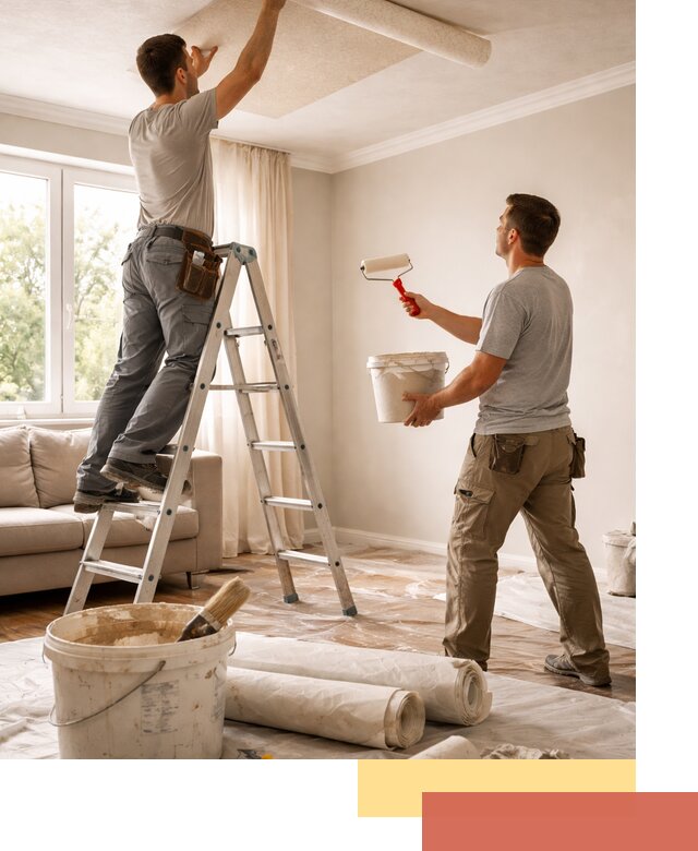 Поклейка обоев на потолок в Дальнегорске — качественно и быстро