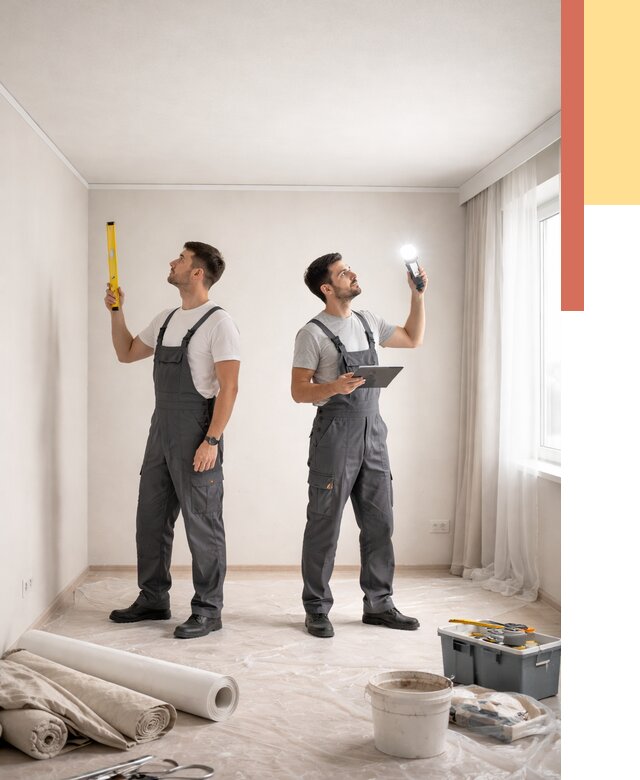 Отделка потолка в Дальнегорске недорого от 773 руб/м2 | Услуги ОТДЕЛОЧНИК-Дль